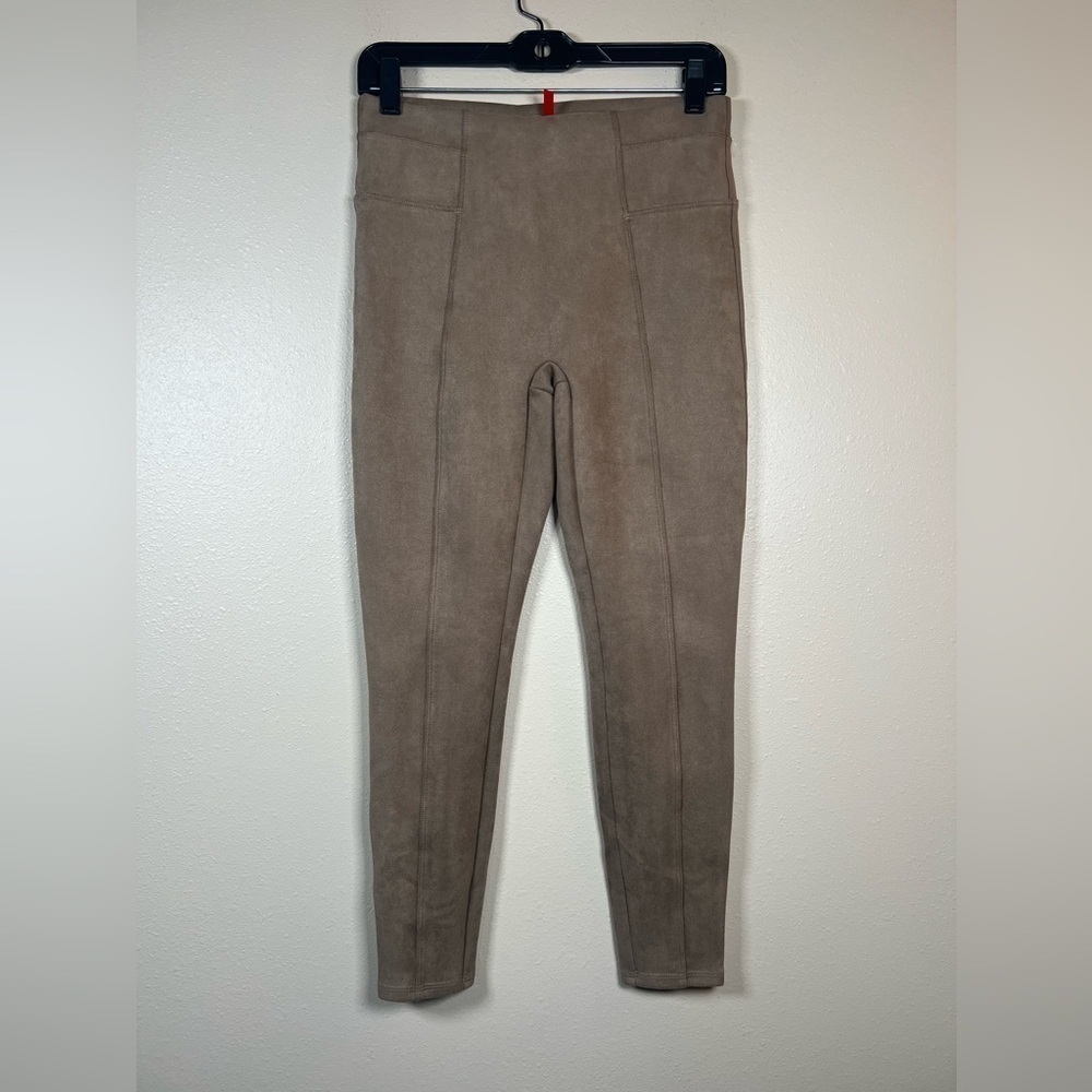 Spanx Faux Suede Leggings Size Medium Petite - Picture 3 of 9